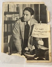 HOLLYWOOD Edward G Robinson Signed & Inscribed Autograph 1930s Original picture
