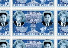 Trump - Kim Jong Un - Korea, Nuclear - (Artistamp, Faux Postage, REPRO) picture