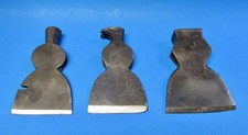 Vintage Antique Unmarked Hatchet Axe Lot - 1 Hewing Axe + 2 Others USA Tools picture