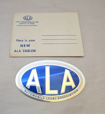 ALA Automobile Legal Association VTG Vehicle Adhesive Badge 4-1/2