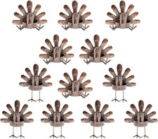12 Pack Turkey Tealight Candle Holders, Turkey Holders Set picture
