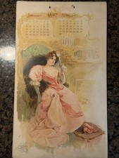 1897 A&P Great Atlantic Pacific Tea Co Complete Calendar 6 Chromolithographs picture