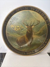 Deer Run Whiskey Pre-Prohibition Tray - Buffalo, NY - Baetzhold & Sons - Antique picture