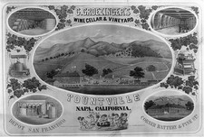 Photo:Yountville Napa California 1900s G. Groezinger Wine Cellar Vineyard picture