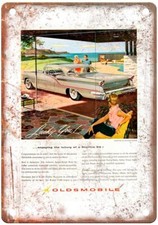 1957 Oldsmobile Starfire 98  Vintage Ad Retro Look Metal Sign A5038 picture