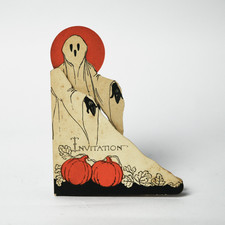 RARE Vintage Halloween Gibson Ghost Invitation  picture