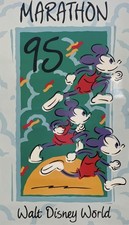 Vintage 1995 Walt Disney World Marathon Mickey Mouse Running Poster 17