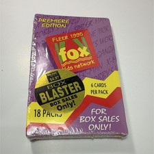 Fleer 1995 Fox Kids Network Premiere Edition Trading Card Box 18 Packs 108 picture