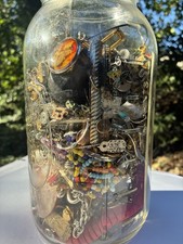 5+LB Lot: 40’s-70’s jewelry WWII, Masonic pins, Sterling, GF Fobs, More picture
