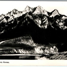 c1950s Pieniny, Poland RPPC Trzy Korony Three Crowns Massif Mountain Peak Photo picture