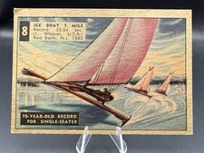 1954 Parkhurst Race Against Time Card #8 Ice Boat b2 picture