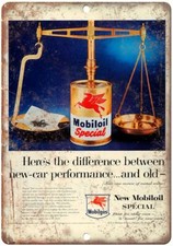 Mobiloil Special Motor Oil Vintage Ad Reproduction Metal Sign A830 picture