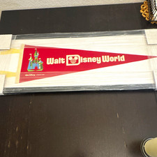 Vintage 1970s Walt Disney Productions Walt Disney World Framed Pennant picture