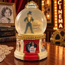 Shirley Temple Dimples Musical Snow Globe Westland 6683 2000 Tested Works EUC picture