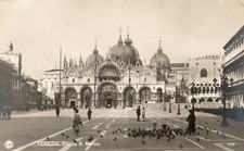 Venezia Piazza San Marco St. Mark's Basilica RPPC Postcard NPG c1910s picture