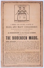 c. 1850 Handbill for Siamese Twins 'The Biddenden Maids,' English Folklore, Kent picture