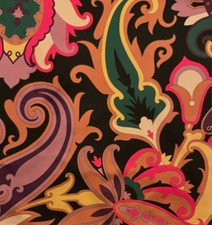 ETRO Linton Multi Color Paisley Cotton Italy Remnant New picture