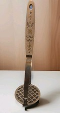 Vintage Flint Arrowhead 10 Inch Harvest Wheat Potato Masher Stainless picture