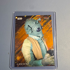 Topps 1999 Topps Finest Star Wars Greedo #44 Parallel/Variety Trading Card /25 picture