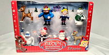 Rudolph The Red Nose Reindeer Figurines Official Licensed Product Set of 8 picture