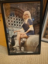 Jayne Mansfield Very Rare 1967 England On Rolls Royce At Leed's Prison picture