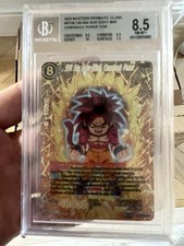 Dragon ball card game BT28-148 GDR - SS4 Son Goku Mini Comeback Power, BGS 8.5 picture