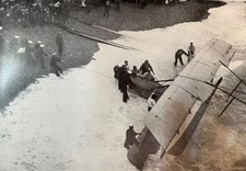 ANTIQUE ORIGINAL WORLD WAR  1 AIRPLANE RESCUE IMAGE  Estate Sale picture