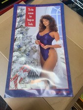Vintage 1989 Snap-On Tools Pin up Swimsuit Christmas 'Tis The Season Garage picture