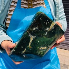10 LB Natural Moss Agate Polished Freeform Green Landscape Mineral Specimen picture