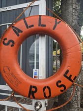 Vintage Life Preserver Ring, Jim Buoy, Nautical  30