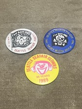 1980s 1990s Seattle Seafair Pirates Clowns Pinback Button Lot Of 3 - Washington picture
