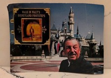 Walk In Walt's Disneyland Footsteps Plaque Disney Parks Trading Pin On Postcard picture