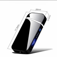 Smart Windproof Electric Plasma Lighter, Double Arc, USB Rechargeable picture
