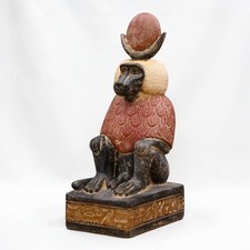 Rare Ancient Egyptian Pharaonic God Baboon Statue Unique Antiques BC picture