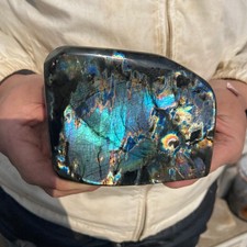 2lb Rare Natural Gorgeous Labradorite Quartz Crystal Stone Specimen Healing picture