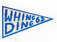 Vintage 1962 Bakersfield High School Whing Ding Paper Pennant Graduation Party picture