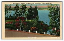 1930-45 Postcard Raquette Lake & Shoreline Near South Inlet NY Adirondack Mts. picture
