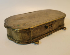 Incredible Antique 18th – 19th Century Brass Tobacco Box picture