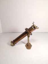 Vintage Brass Gimbaled Candle Holder Wall Sconce w/ Stand Marine Ship Nautical picture