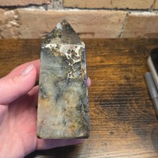 Lions Gate Quartz Point, Golden Healer Quartz And Pyrite, 545g, L#54582 picture