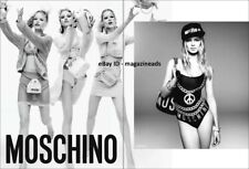 MOSCHINO 2-Page PRINT AD 2015 ANNA EWERS Sasha Luss WOMEN'S THIGHS Legs Ankles picture