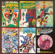 30x Vintage 1985-1995 PETER PARKER THE SPECTACULAR SPIDER-MAN Vol 1 LOT VENOM picture