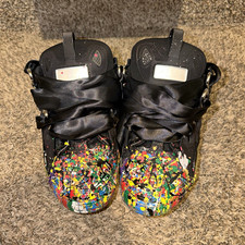 Lanvin x Gallery Dept Curb Low Top Black Multicolor Paint Splatter Sneakers picture