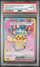 2026 POKEMON ASCENDED HEROES SPECIAL ILLUSTRATION RARE PIKACHU EX #277 PSA 10 picture