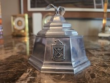 RARE~1986 SHIRLEY PEWTER ANHEUSER BUSCH GOLF CLASSIC INKWELL~WILLIAMSBURG~PGA picture