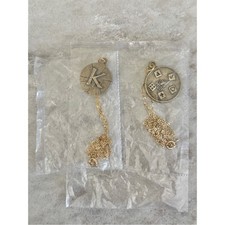 Vintage 1970s Amazing Kreskin Pendant Necklace Lot 2 NOS Clover Signature picture