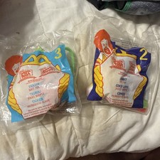 McDonald's Winnie the Pooh- Plush Tigger & Rabbit both w/clip Key Chain 1999 new picture