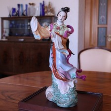 Antique Vintage Chinese Porcelain Figurine of Dancing Girl Jingdezhen Factory 50 picture