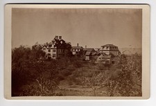 1890s Green Hill Mansion Cabinet Card Photo Worcester MA Lost Gilded Age Estate picture