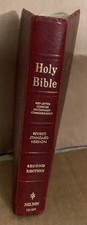 HOLY BIBLE Red Letter Nelson Illustrated 1803R Leather 1972 picture